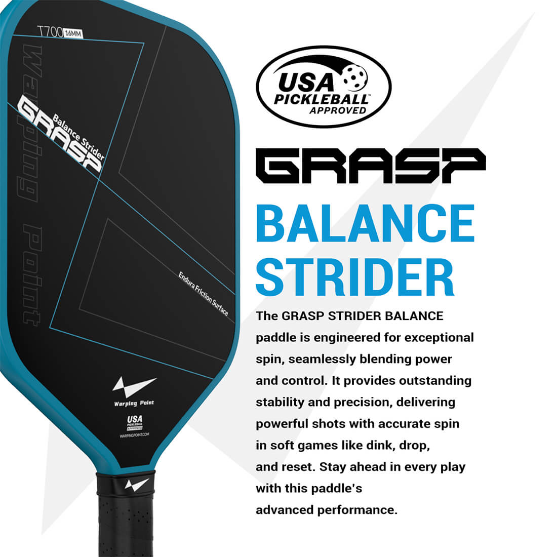 Grasp Pickleball Paddle - 16mm – XBZ LLC