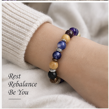 Peaceful Rest Crystal Aromatherapy Bracelet