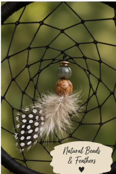 Stillpoint Black Dreamcatcher bead closup