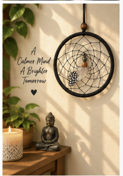 Stillpoint Black Dreamcatcher on wall