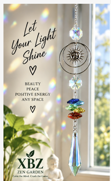 rainbow suncatcher by window let your light shine beauty peace positive energy any space xbz zen garden
