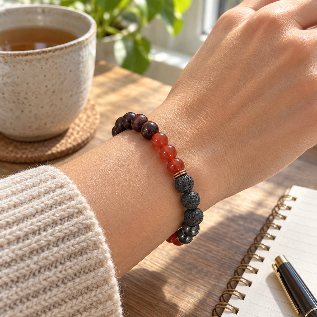Energy & Confidence Crystal Aromatherapy Bracelet