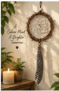 Grapevine dreamcatcher inspirational saying
